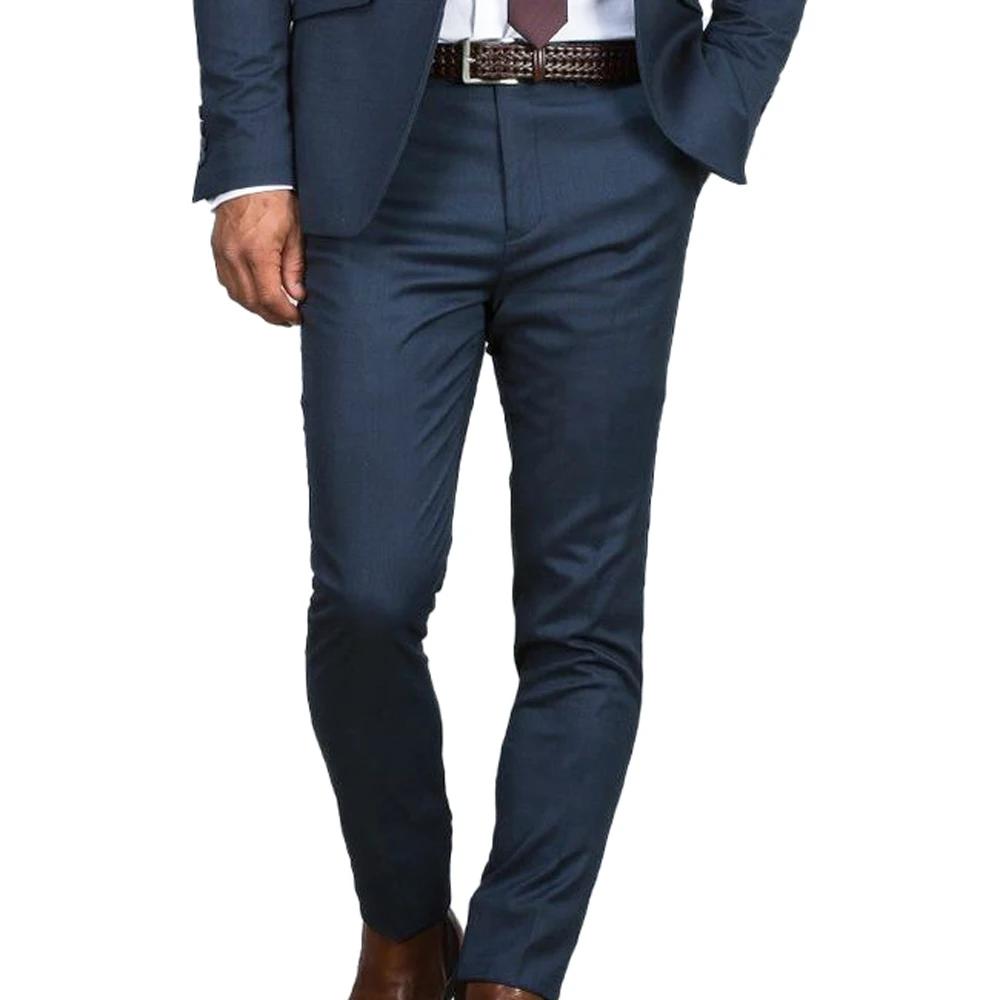 Costumes de mariage sur mesure bleu foncé pour hommes