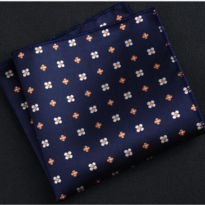 Mode hommes cou cravate mouchoir broderie costume