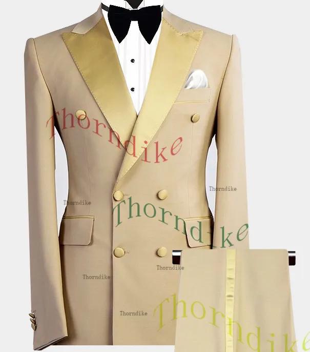 Thonndike – costume 3 pièces bleu marine pour homme
