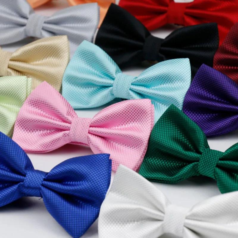 Noeud papillon en satin multicolore pour hommes