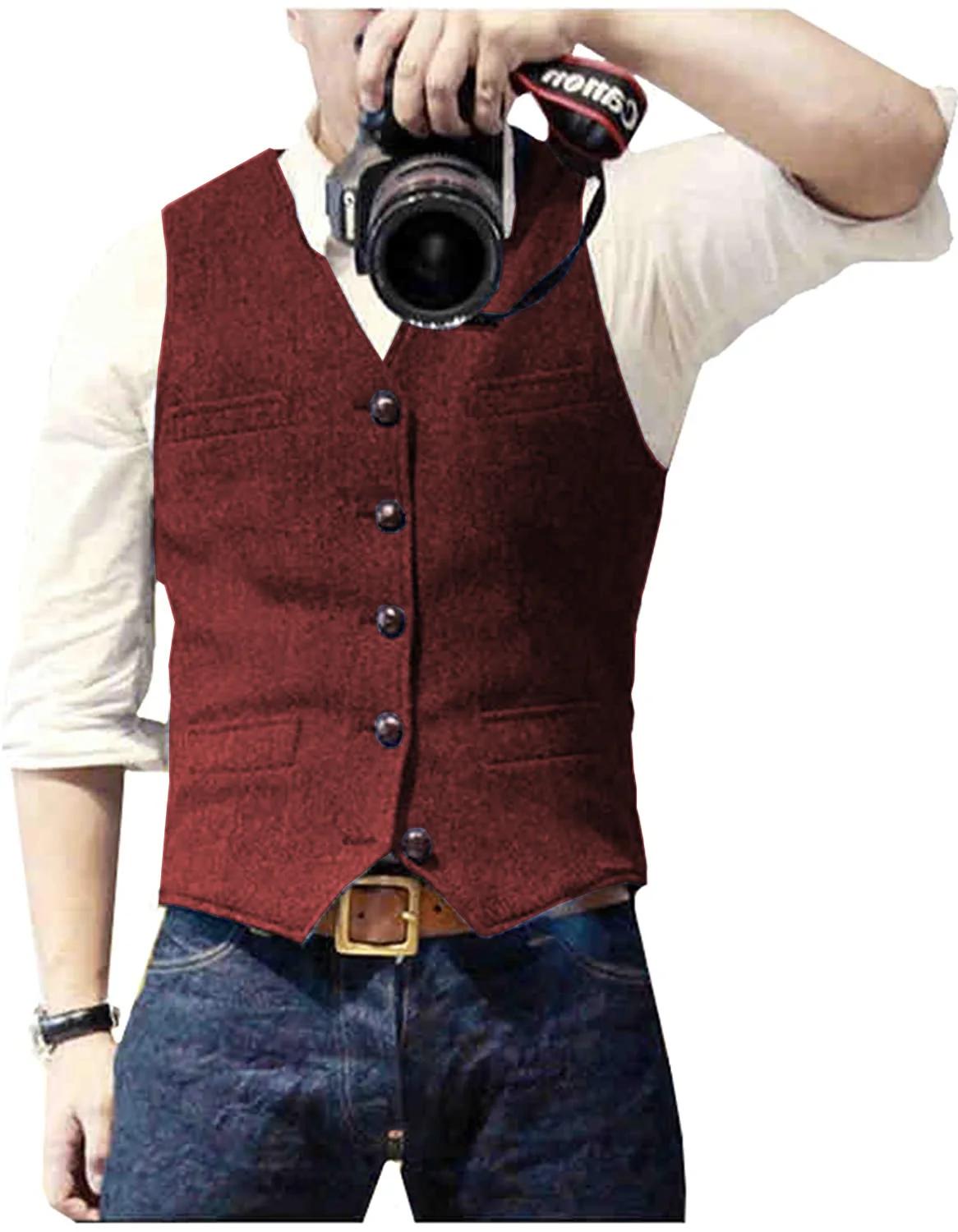 Gilet de costume classique décontracté pour hommes