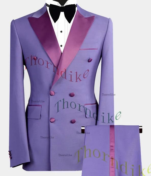Thonndike – costume 3 pièces bleu marine pour homme
