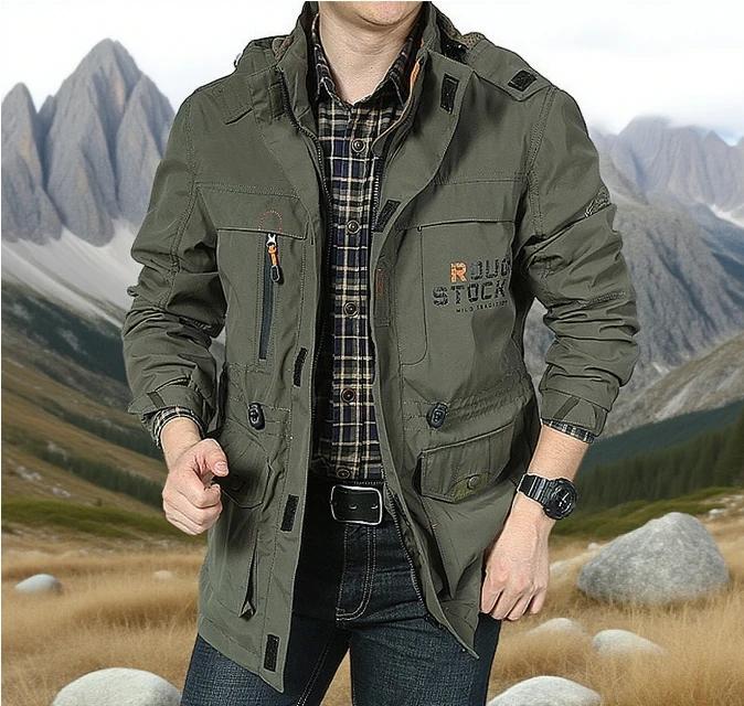 Veste militaire coupe-vent et imperméable pour printemps et automne