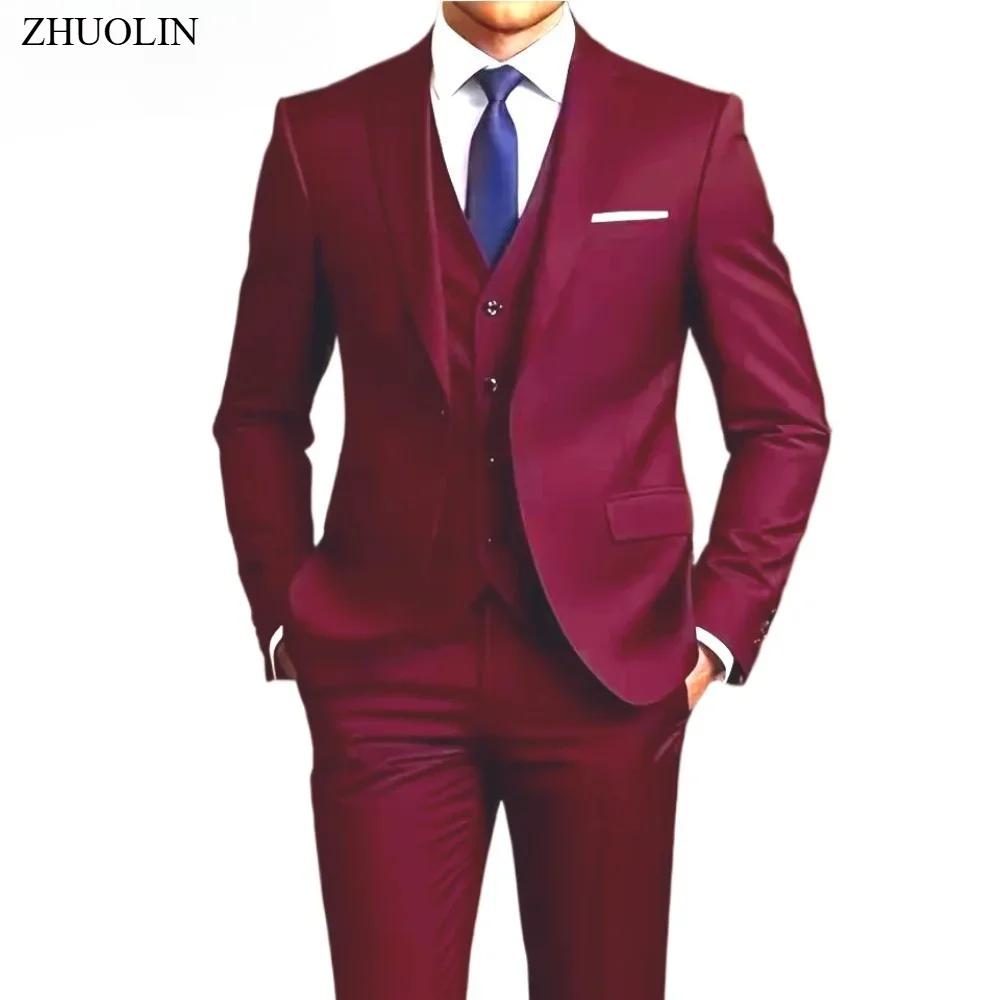 Ensemble de costume 3 pièces pour homme – Blazer
