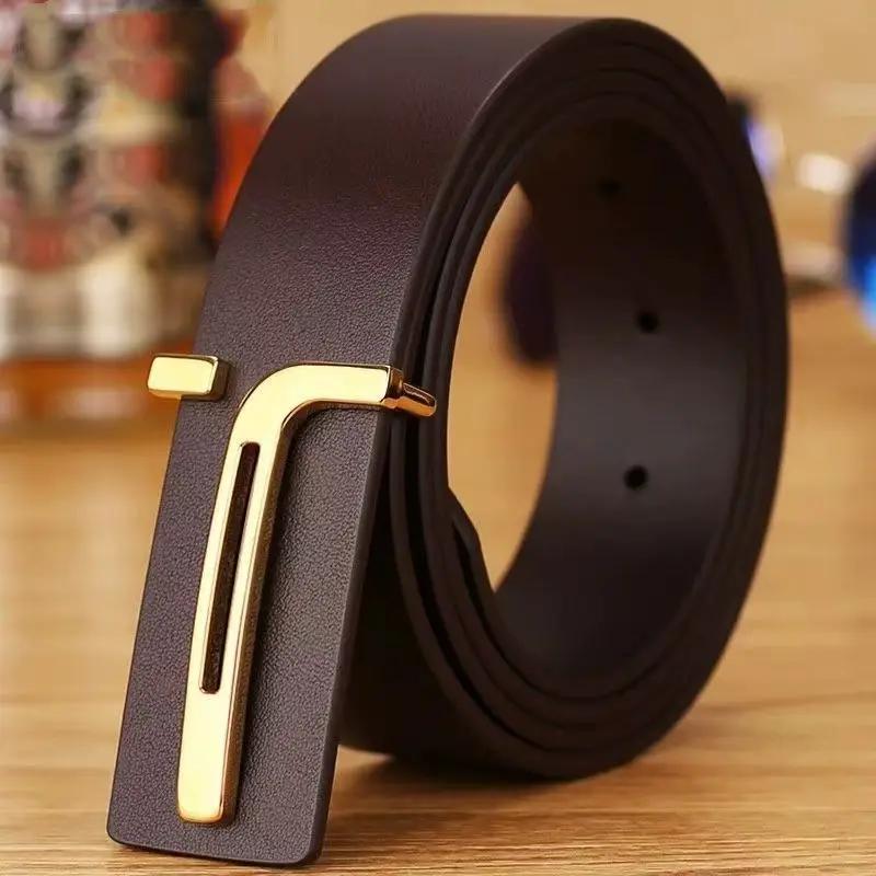 Ceinture en cuir véritable pour hommes