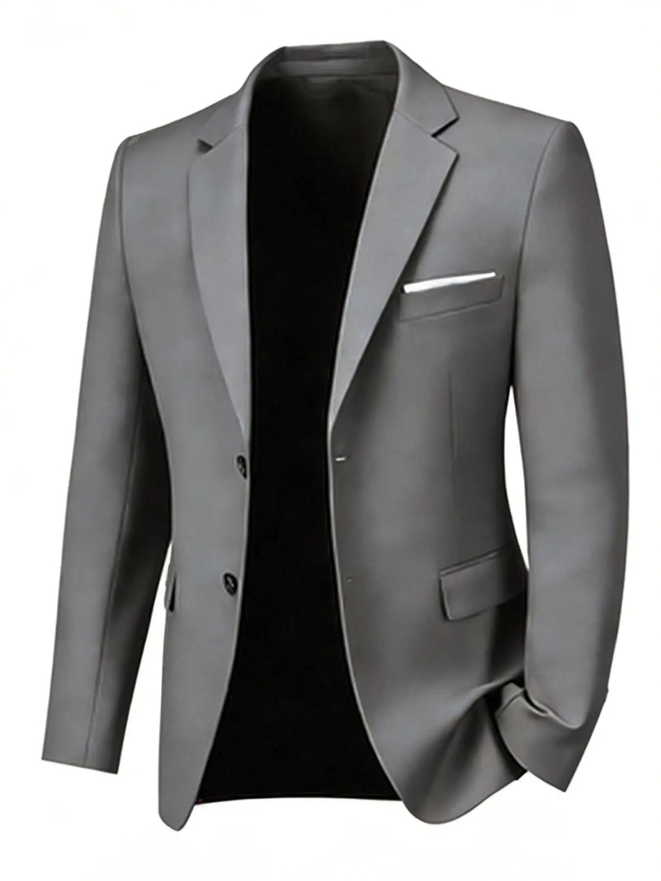Blazer bleu marine ajusté pour homme