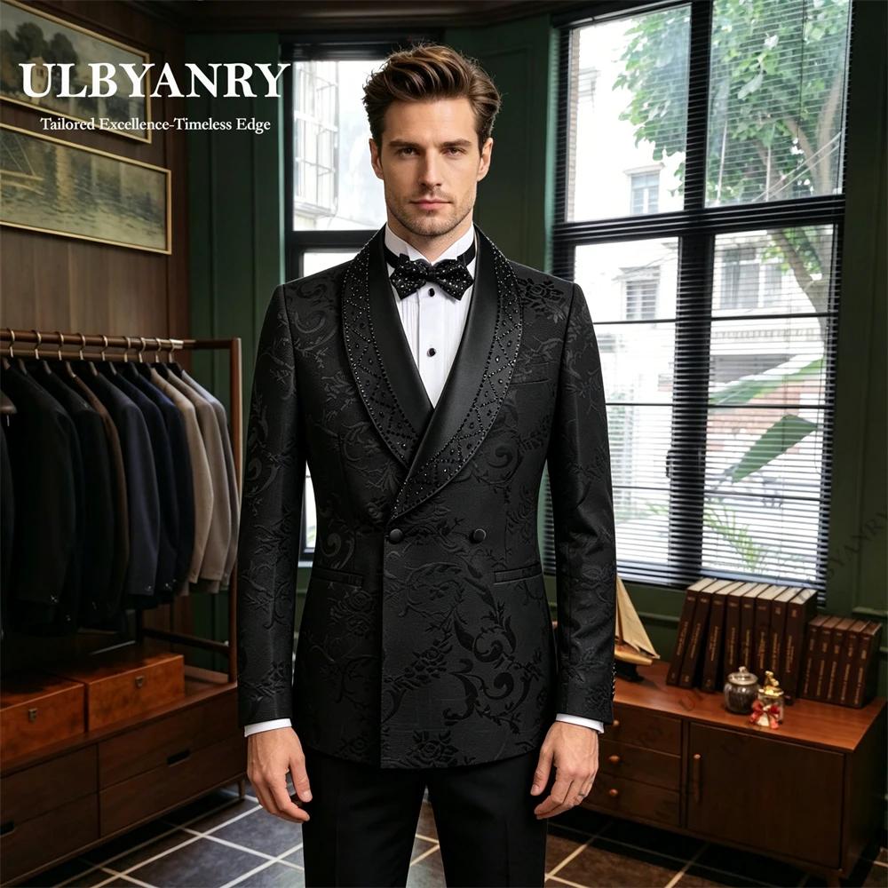 Costume formel pour homme ULBYANRY orné de cristaux