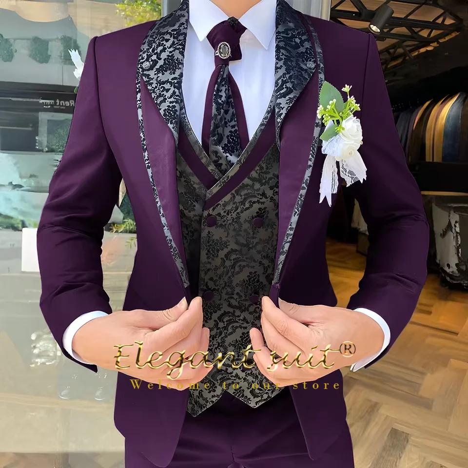 Ensemble de costume 3 pièces pour hommes