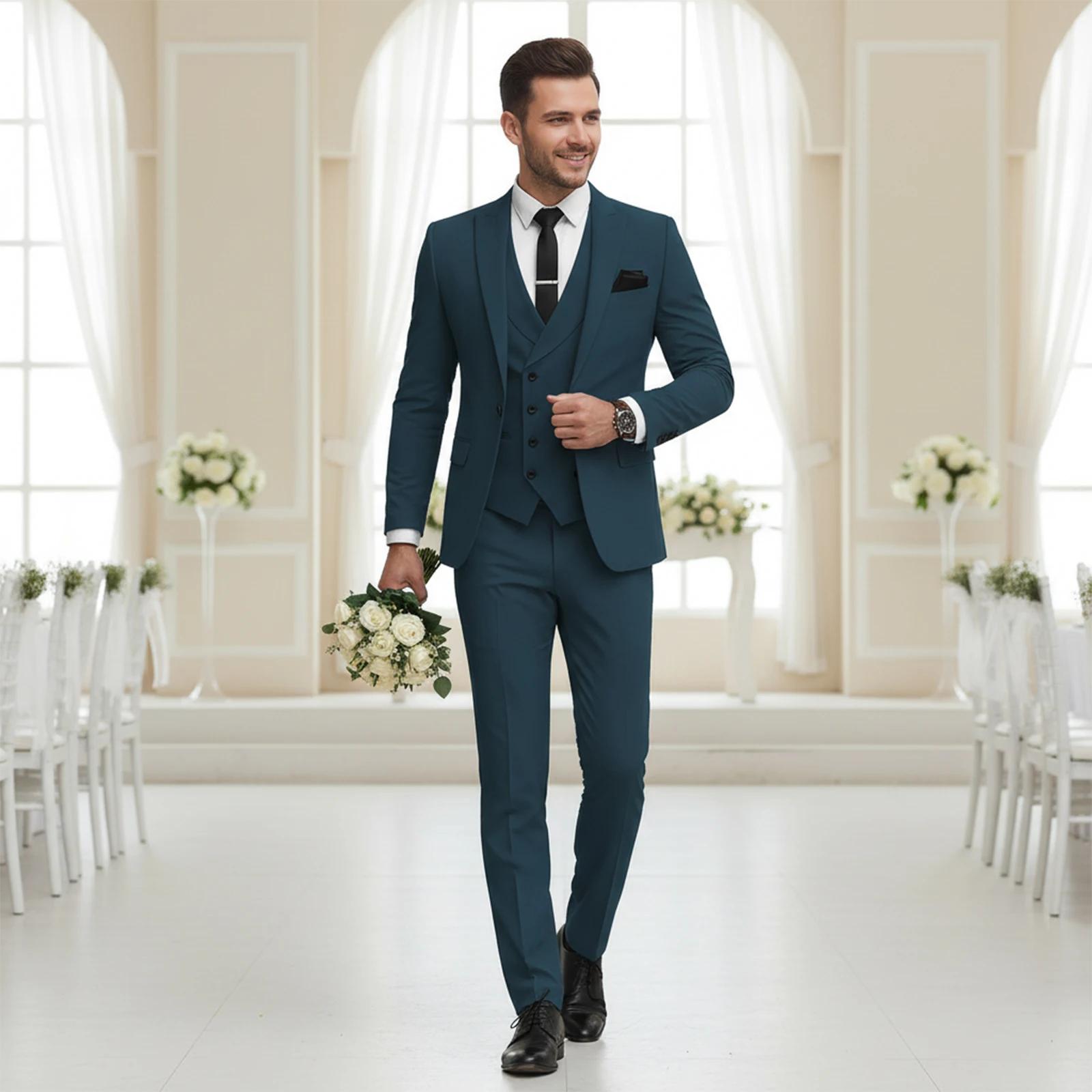 Costumes 3 pièces croisés pour hommes