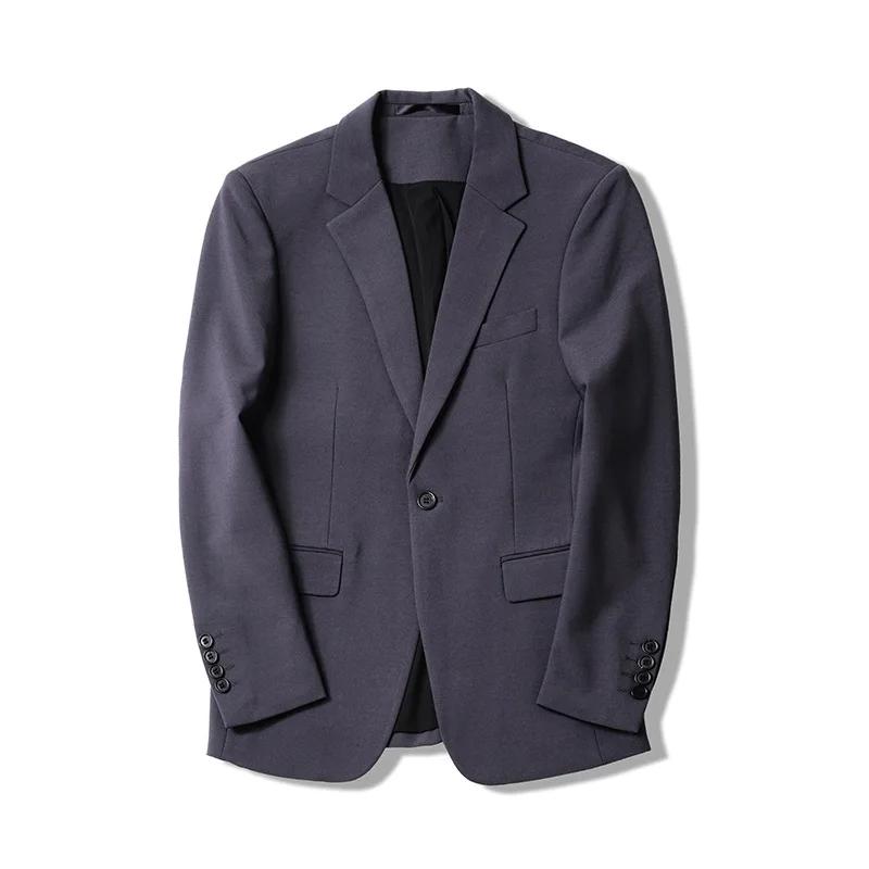 Veste de costume décontractée tombante pour hommes au printemps et en automne