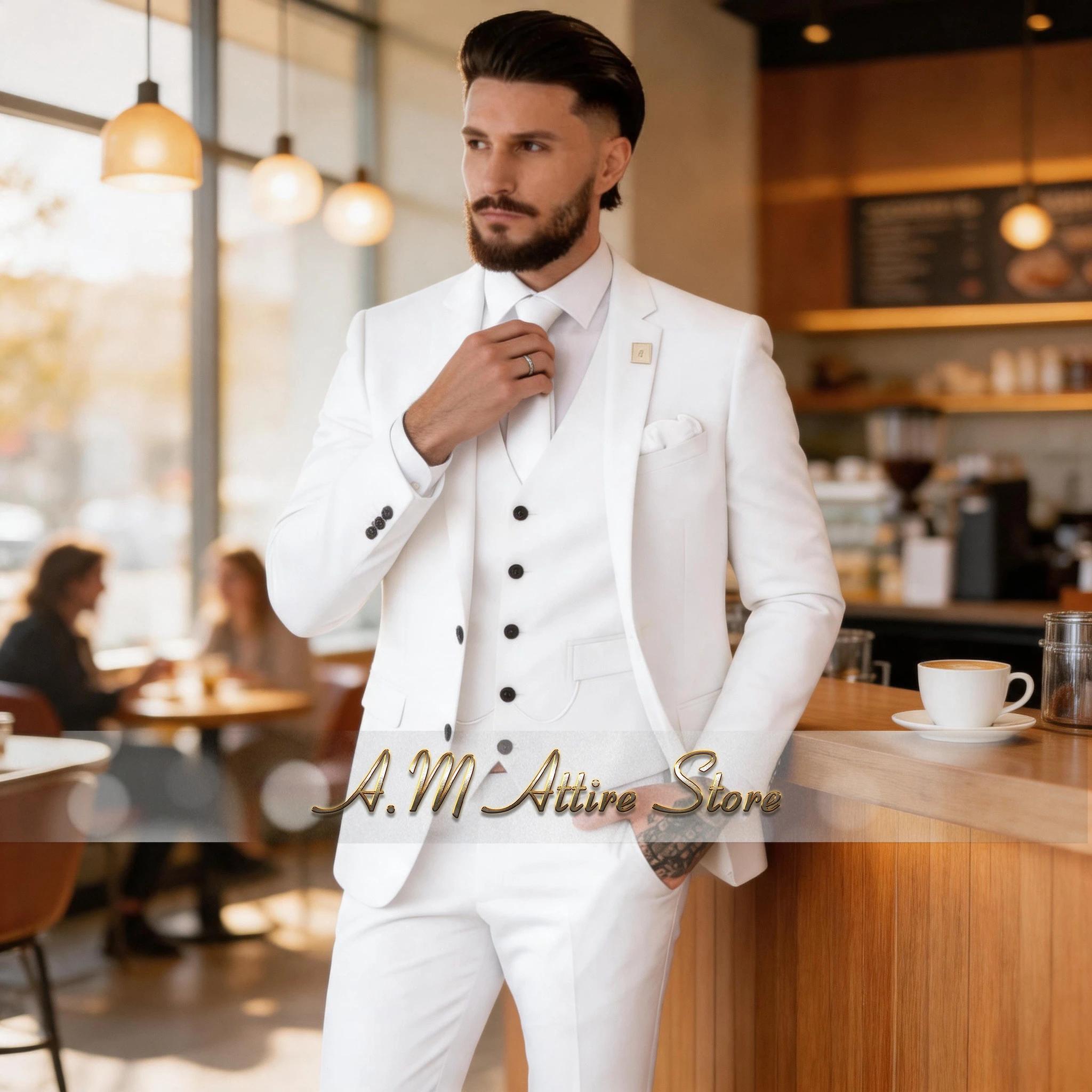 Costume Homme Vert Sauge Élégant 3 Pièces : Veste