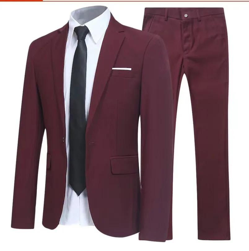 Ensemble de costume de marié de mariage décontracté pour hommes