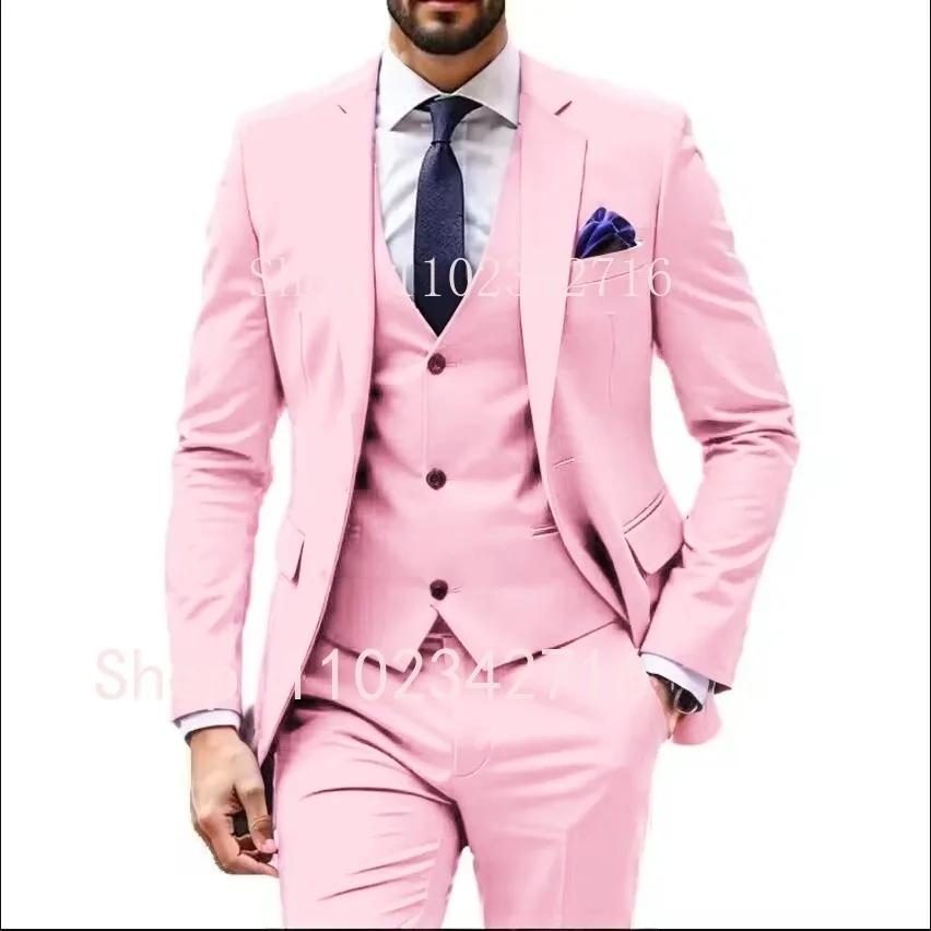Costumes 3 pièces bleu clair pour hommes