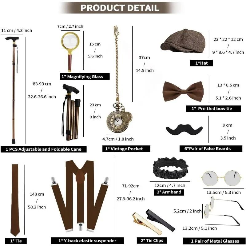 Ensemble de costumes et accessoires pour hommes des années 1920