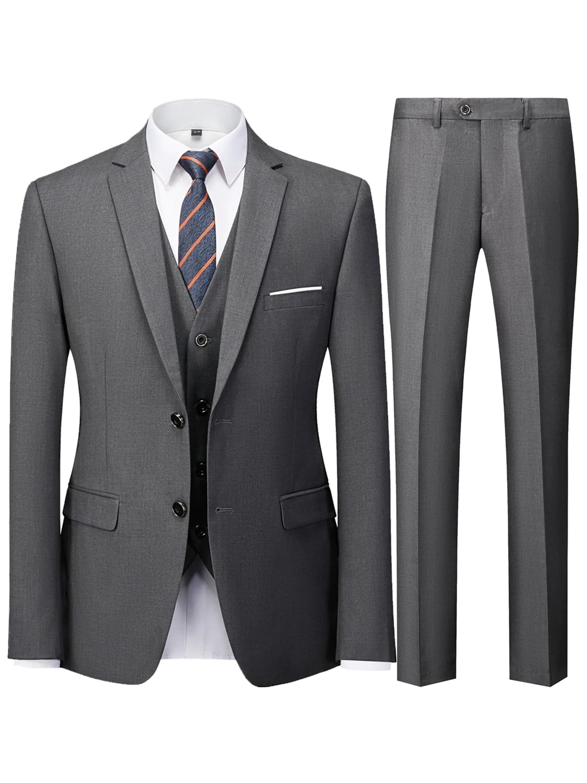Ensemble de costume 2 pièces bordeaux pour homme (blazer + pantalon uniquement