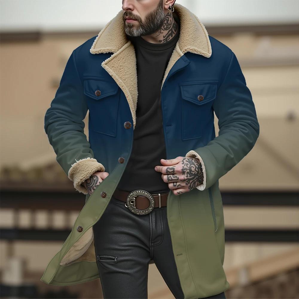 Veste de couleur dégradée pour hommes
