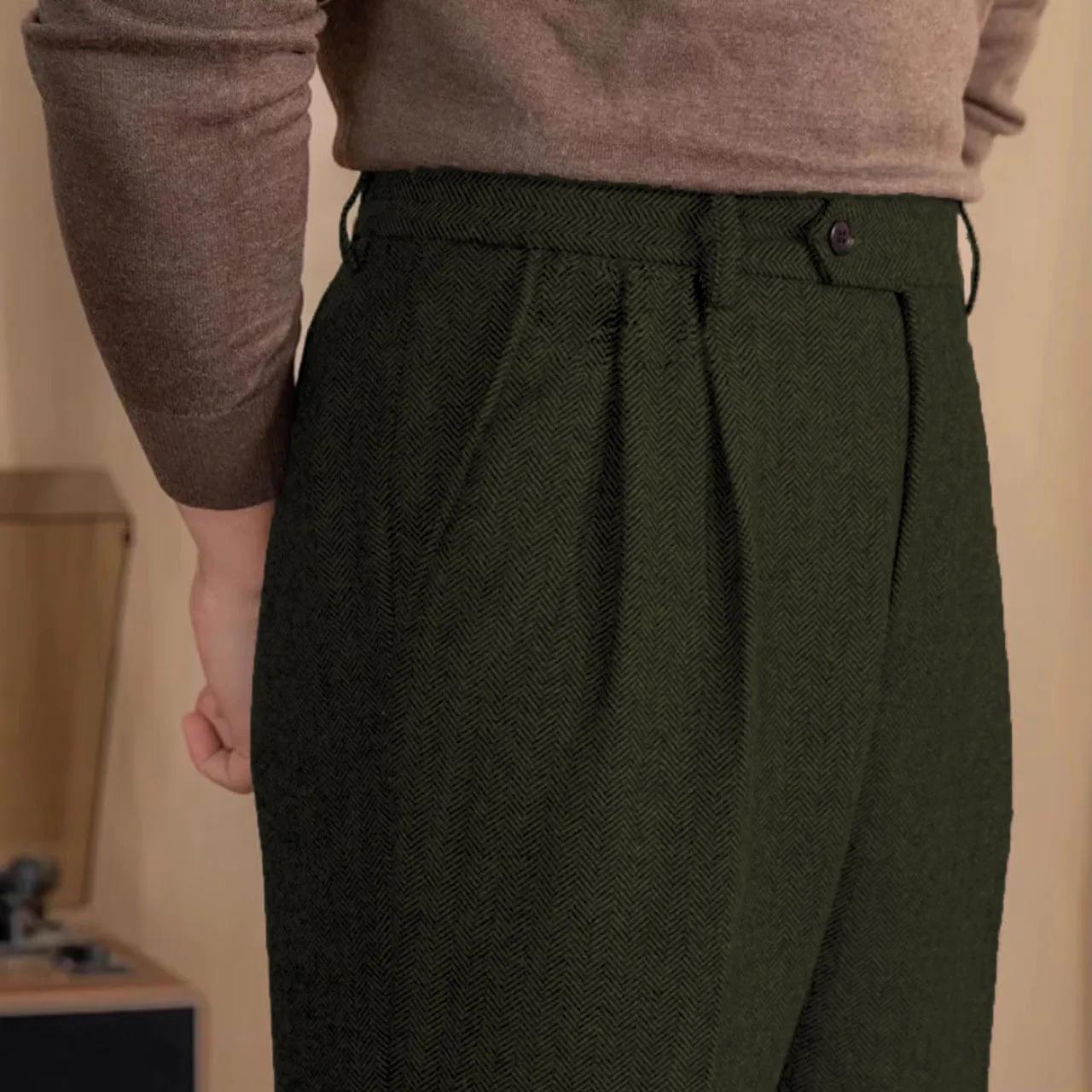 Pantalon de costume Vintage italien pour hommes