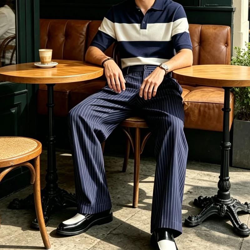 Pantalon de costume vintage pour homme