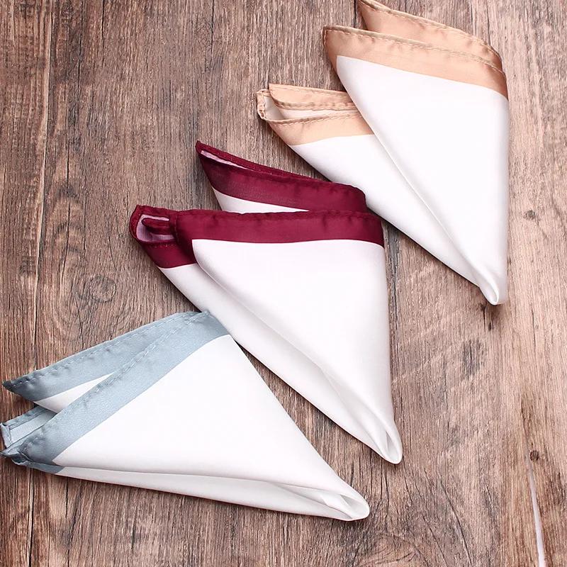 Carré de poche en tissu doux pour hommes femmes costumes foulard mouchoirs