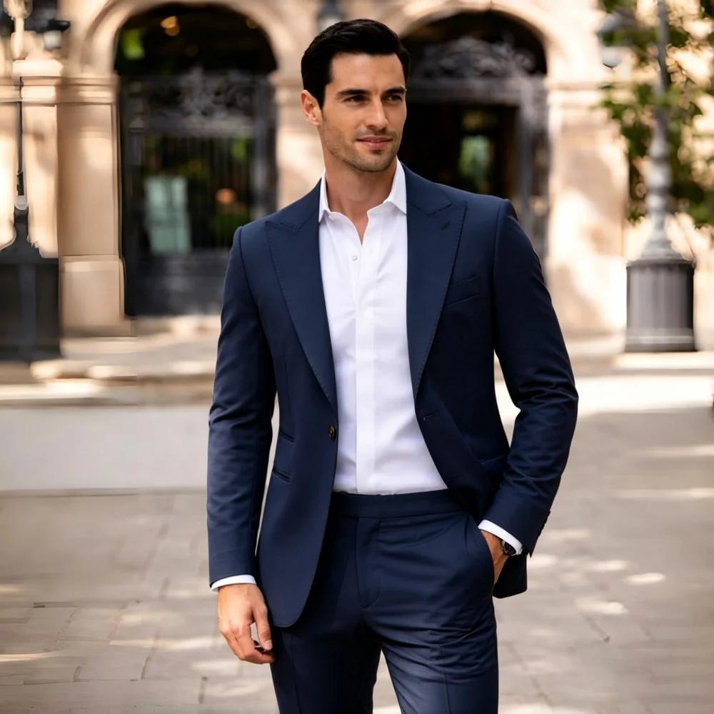 Costume Homme Vert Sauge 2 Pièces pour Bal de Promo