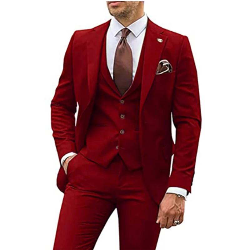 Costumes beiges 3 pièces pour hommes