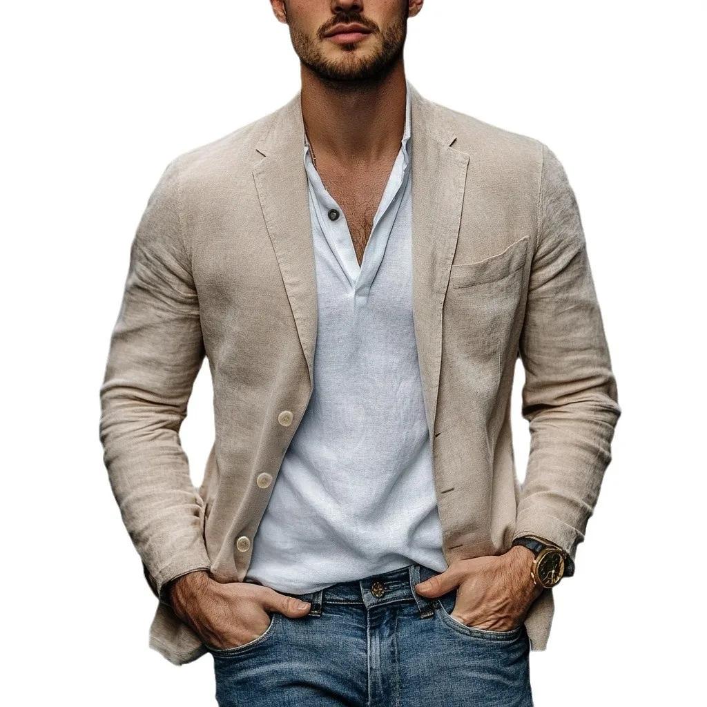 Blazer en lin pour hommes