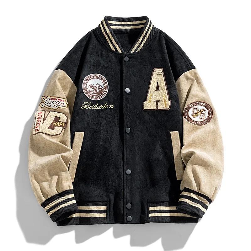 Nouvelle veste de Baseball hommes mode vestes brodées manteaux haute rue vêtements d'extérieur homme Bomber