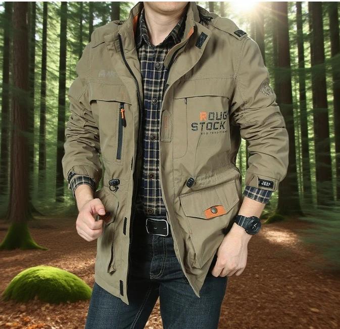 Veste militaire coupe-vent et imperméable pour printemps et automne