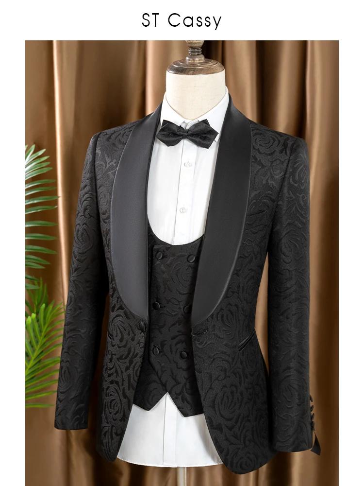 Ensemble 3 pièces pour homme (veste + gilet + pantalon)