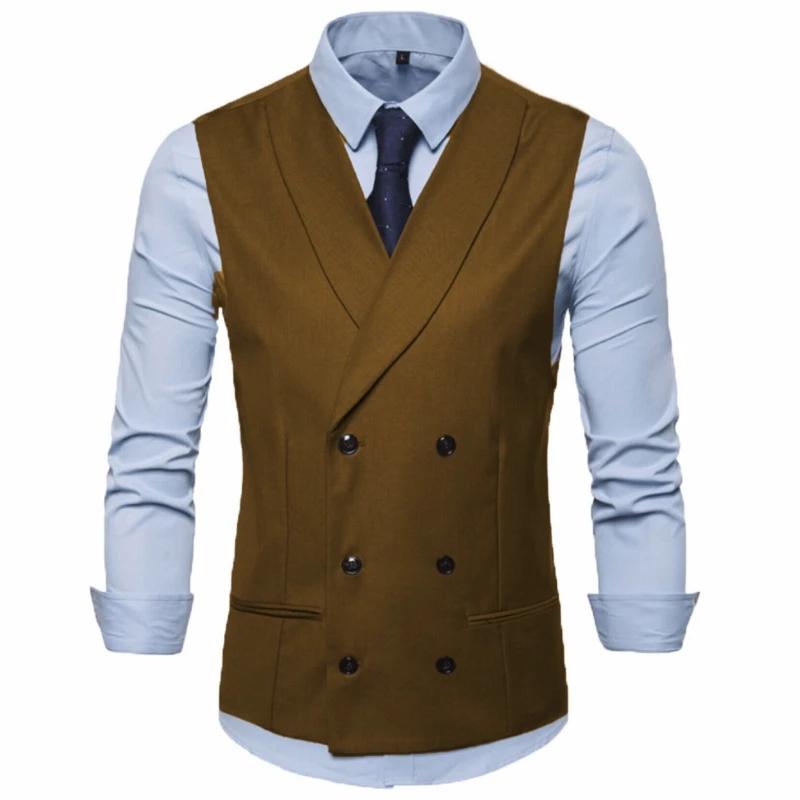 Gilet Slim à Double Bouton pour Homme