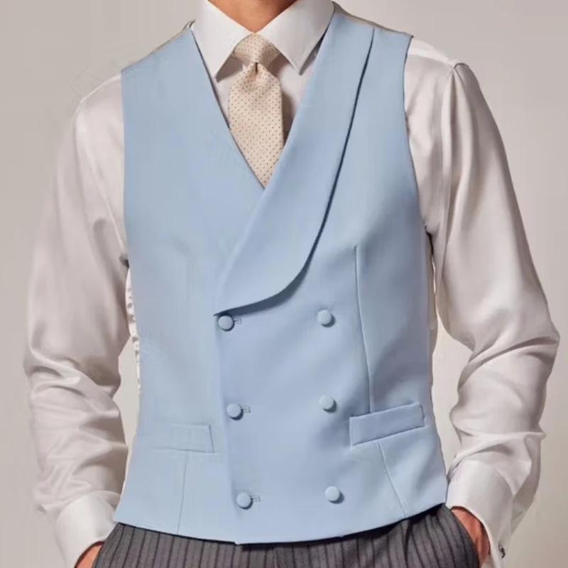 Gilet bleu ciel pour hommes