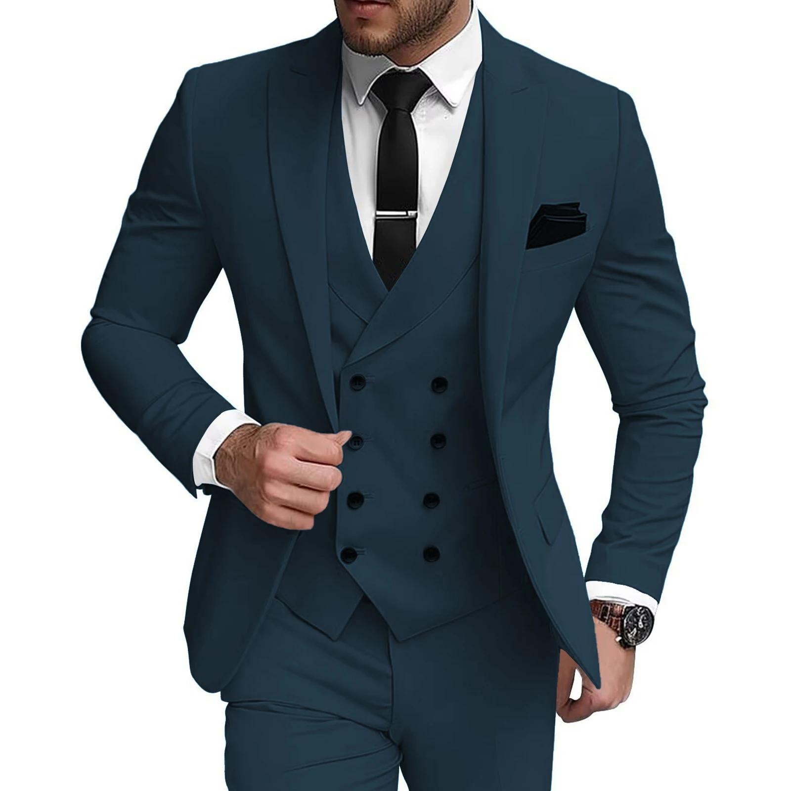 Costumes 3 pièces croisés pour hommes