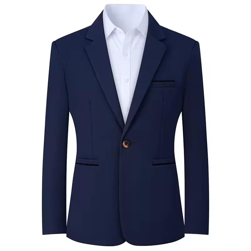 Veste de costume décontractée homme blazer sportif un bouton élégante pour homme occasions affaires printemps automne