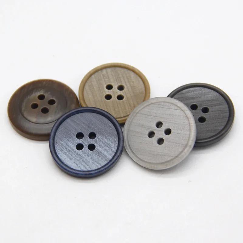 Costume pour hommes, boutons en résine bleu noir