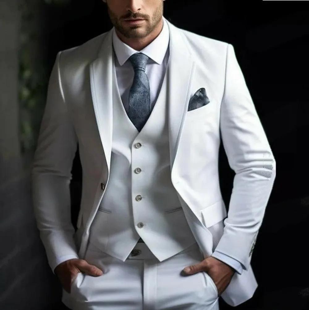 Ensemble de costume trois pièces élégant pour homme : veste