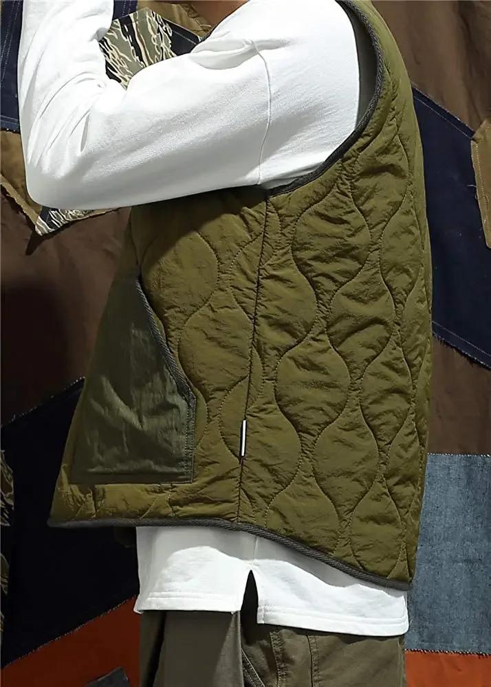 Gilet rembourré en coton Vintage pour hommes
