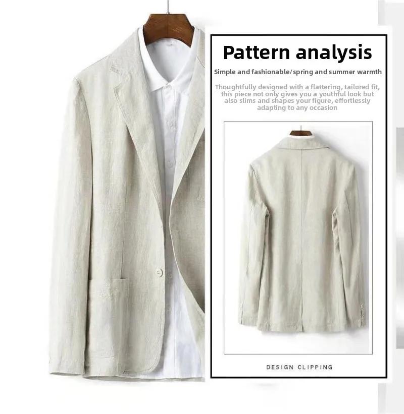 Blazer en lin anti-UV - Blazer respirant et confortable pour homme
