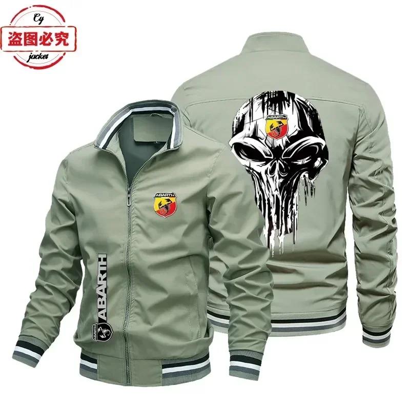Veste à logo ABARTH, veste ample à manches longues pour homme