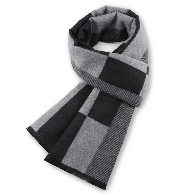 Hommes écharpe pour homme hiver copie cachemire châle marque de luxe