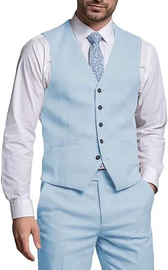Costumes pour hommes 2 pièces gilet et pantalon ensemble Gentleman costume classique