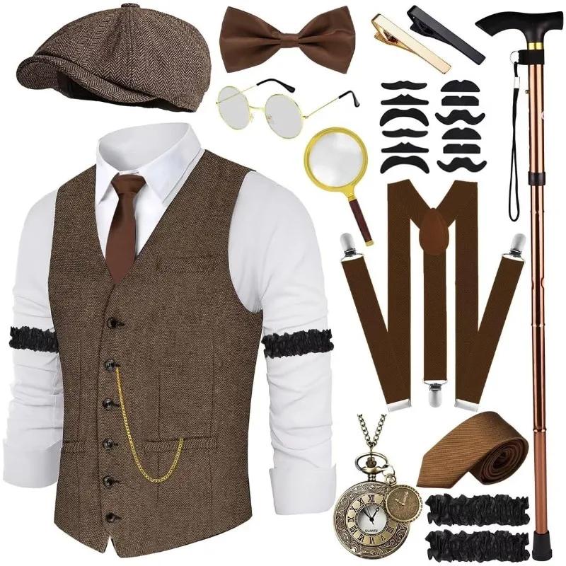 Ensemble de costumes et accessoires pour hommes des années 1920