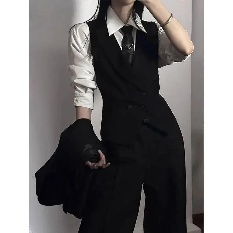 Bla costume ensemble hommes coupe ajustée printemps automne haute Sensation cérémonie Jaet gilet neutre Sle Double 2025 offre spéciale