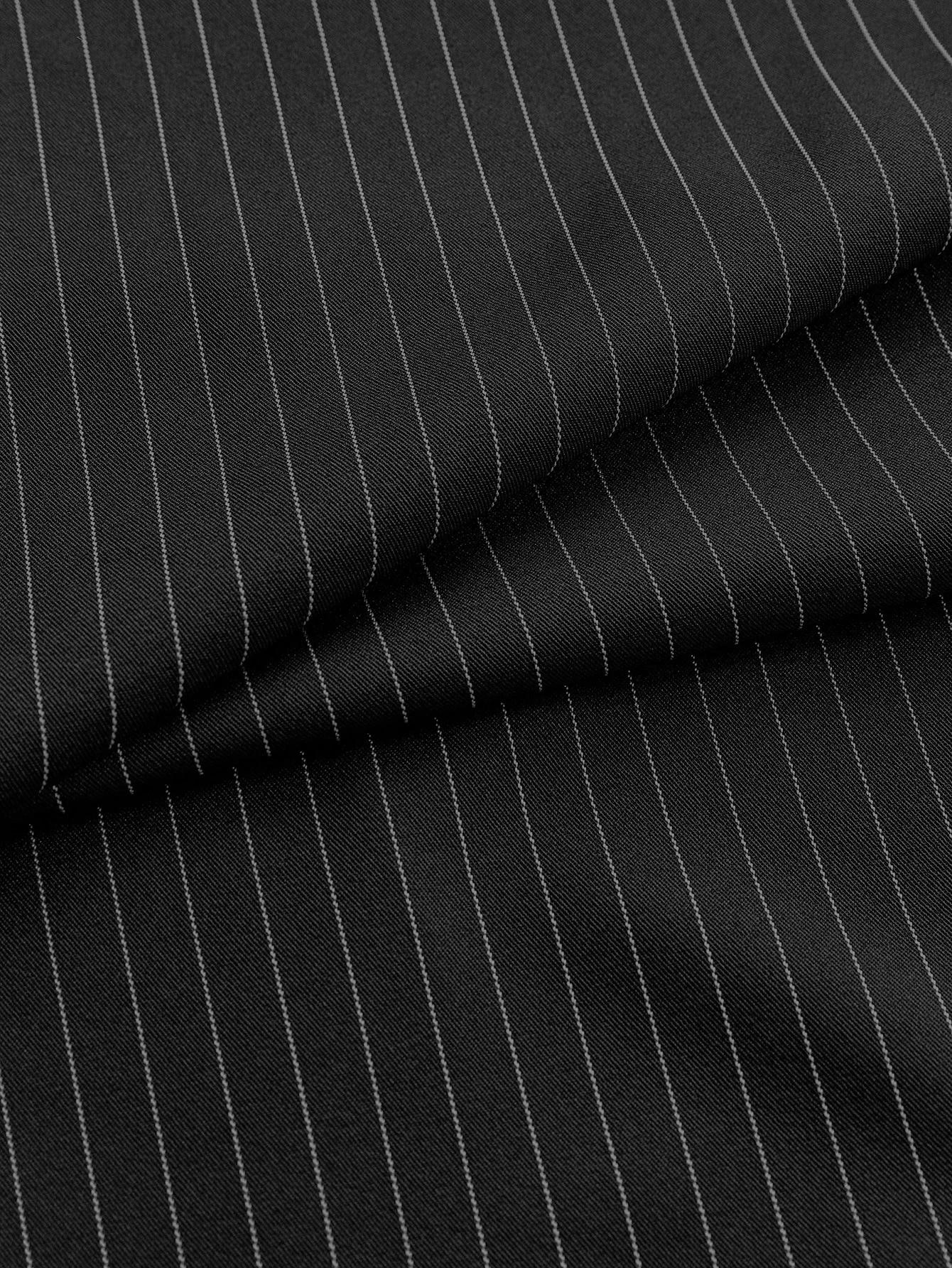 Pantalon de costume rayé décontracté pour hommes