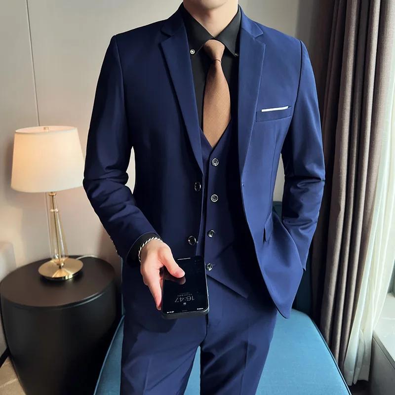 Costume de mariage 3 pièces pour hommes