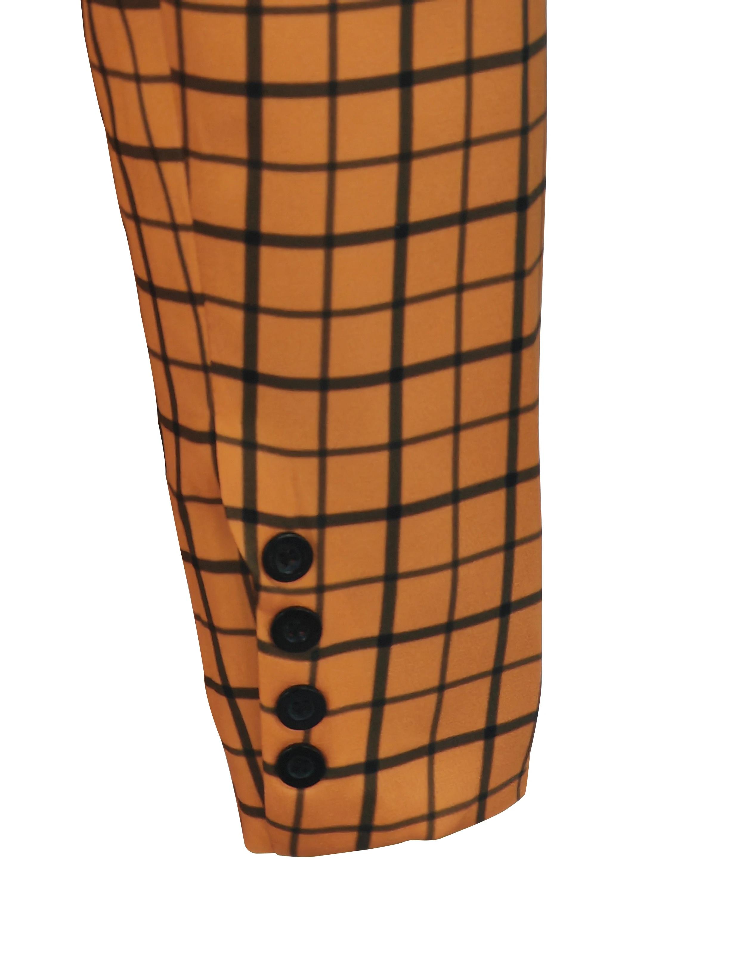 Veste de costume élégante à carreaux pour homme avec poches