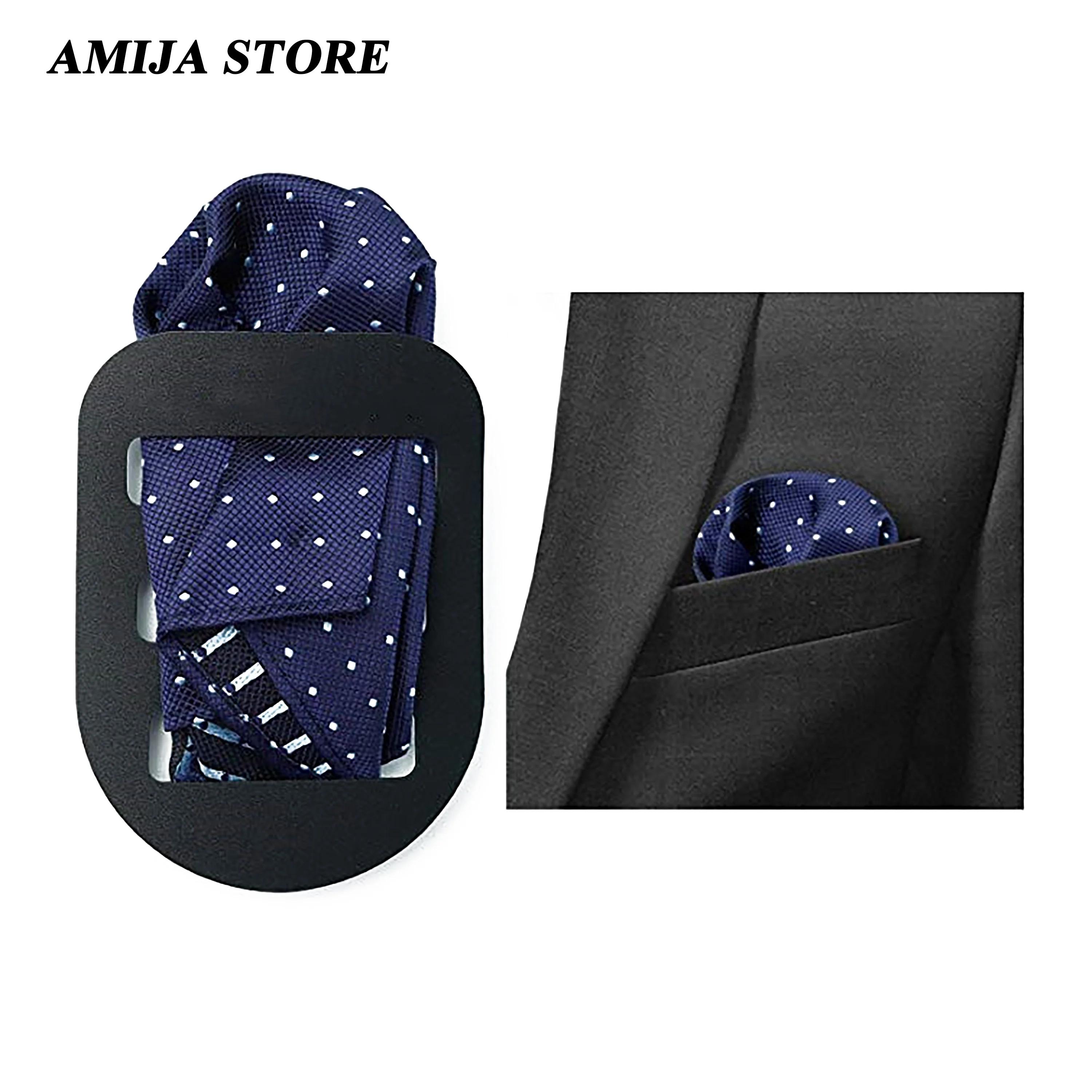 Mode poche carré support mouchoir gardien organisateur homme pré plié mouchoirs pour hommes messieurs costume portant accessoire