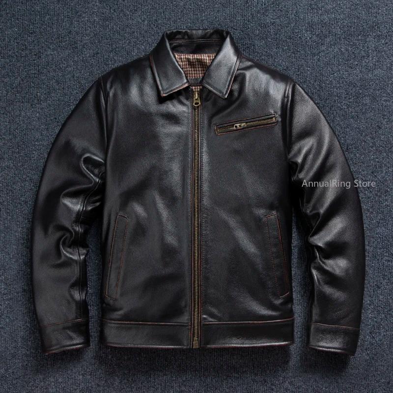 Veste en cuir d'outillage des années 1930 pour hommes