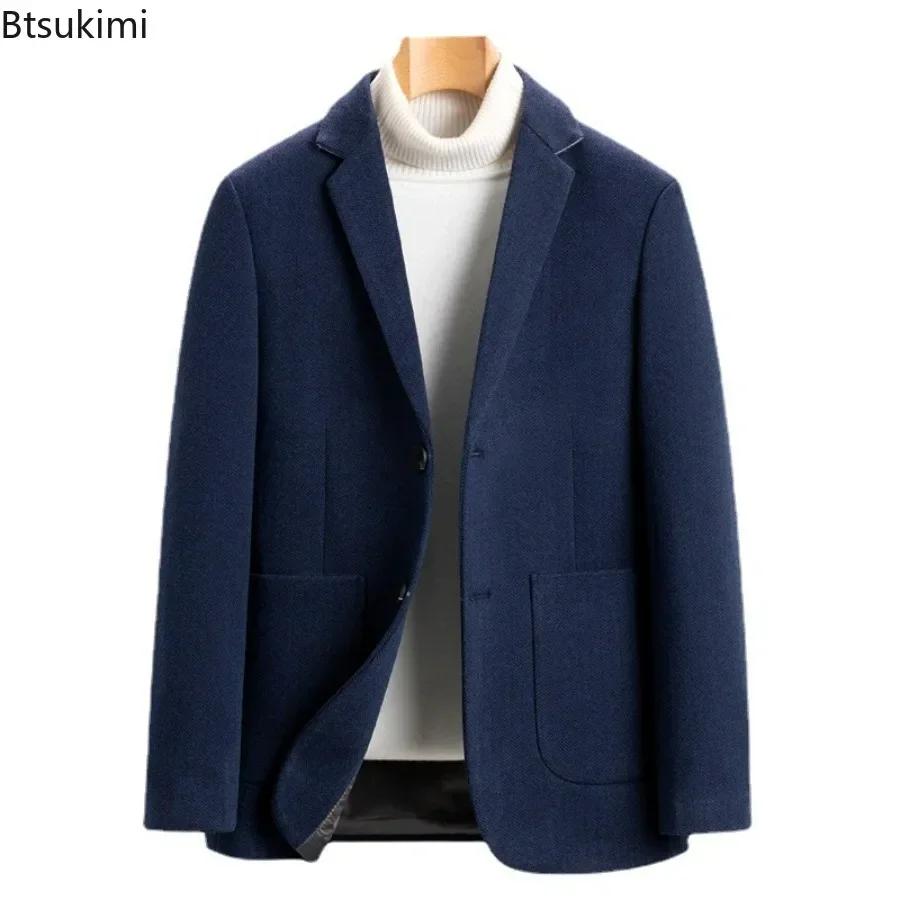 Veste de costume en laine pour hommes