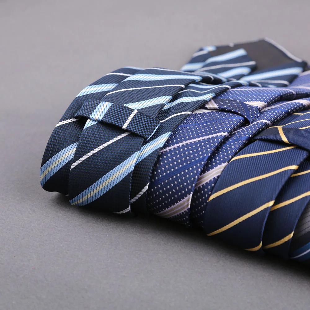 Nouvelle cravate jacquard rayée pour homme