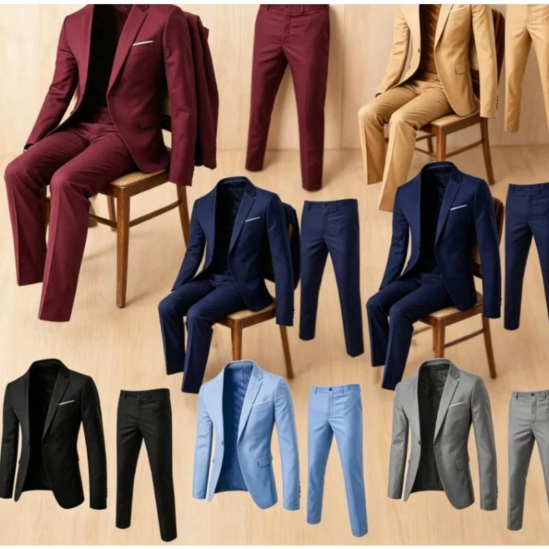 Costume de mariage deux pièces pour homme